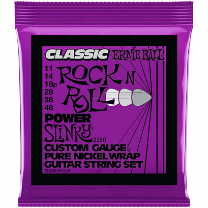 ERNIE BALL 2250 --    Classic Pure Nickel Power Slinky (11-14-18p-28-38-48)