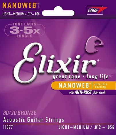 ELIXIR 11077 NanoWeb Light-Medium --     (012-016-024-035-045-056)