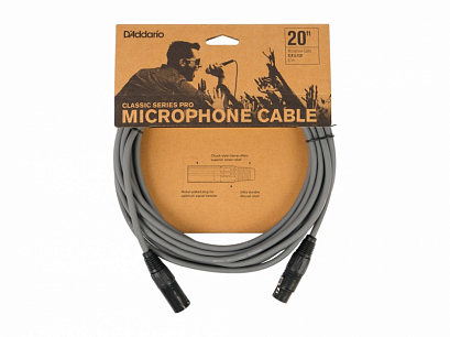 D'ADDARIO PW-CPMIC-20GY Classic Series Pro -- ����������� ������, 6�, �����