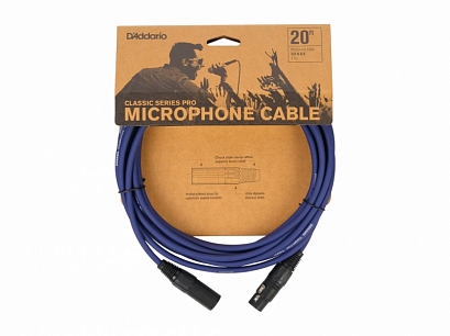 D'ADDARIO PW-CPMIC-20DBU Classic Series Pro -- ����������� ������, 6�, ����-�����