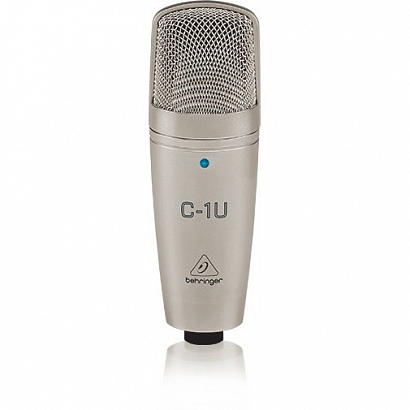BEHRINGER C-1U -- вокальный конденсаторный микрофон со встроенным USB аудиоинтерфейсом