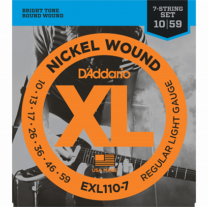D'ADDARIO EXL110-7 --   7 .  . Regular Light, , 10-59