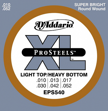 D'ADDARIO EPS540 PROSTEELS LIGHT  --   - Light Top/Heavy Bottom 10-52