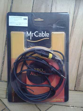 MrCABLE AYJSR-01.8-HS -- ������ ����.�����, Jack 1/4" stereo <= => RCA x2�� /--_1,8�--/; "����������