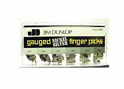 DUNLOP 3020 Nickel Silver -- медиатор, на палец нейзильбер  ЦЕНА за 1 ШТУКУ (120шт в уп)