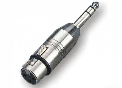 ECO RA016 -- ���������� 3P XLR Female - 6,3mm stereo Jack Male, Metal