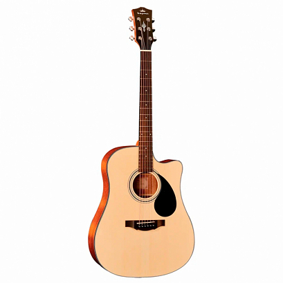 KEPMA EDCE Natural -- электроакустическая гитара, цвет натуральный глянцевый