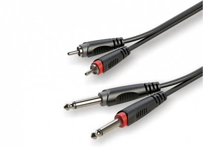 ROXTONE RACC150/3 -- �����-������, 2 x RCA - 2 x 6,3 mono Jack, 3�