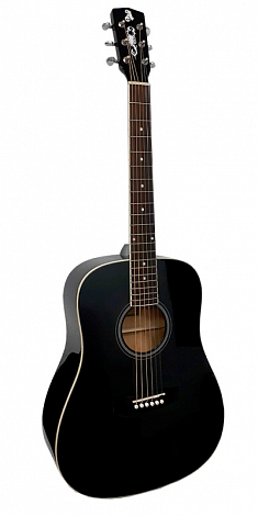 ALICANTE TITANIUM BK -- гитара акустическая, ШИРОКИЙ ГРИФ, металлические струны ,22 лада, 48",