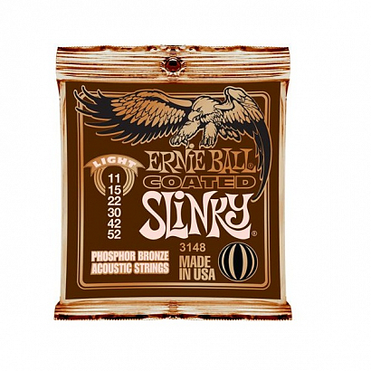 ERNIE BALL 3148 -- ������ ��� �����. ������ Slinky Acoustic Coated Titanium RPS Phosphor Bronze Ligh