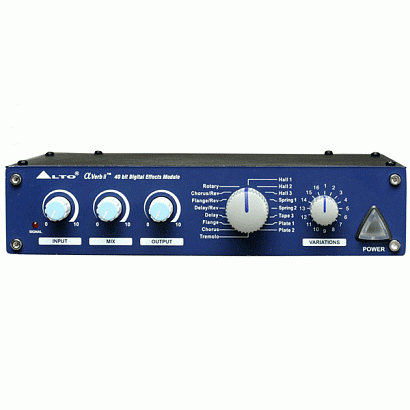 ALTO ALPHA VERB II -- 2-х канальный процессор эффектов, 16 алгоритмов х 16 вариаций
