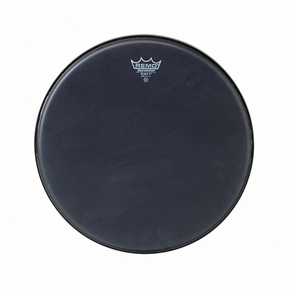 REMO EMPEROR X Black Suede Black Dot Bottom 14"  --  14" Emperor coated,BX-0814-10  