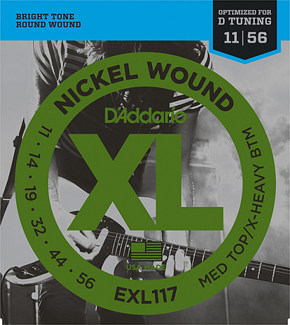 D'ADDARIO EXL117 NICKEL WOUND MEDIUM  --     0,11-0,56