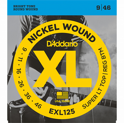 D'ADDARIO EXL125 XL NICKEL WOUND --     - ,  9-46