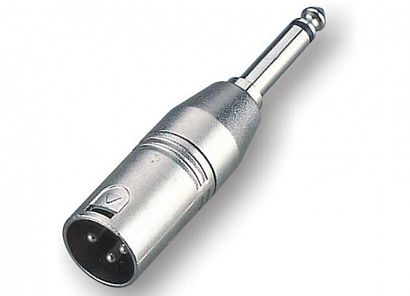 ECO RA017 --  3P XLR Male - 6,3mm stereo Jack Male, Metal