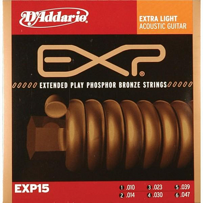 D'ADDARIO EXP15 COATED PHOSPHOR BRONZE --   a  , /   