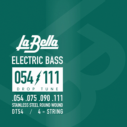 LA BELLA DT54 Drop Tune -- струны для бас-гитары 054-111 для различных пониженных строев
