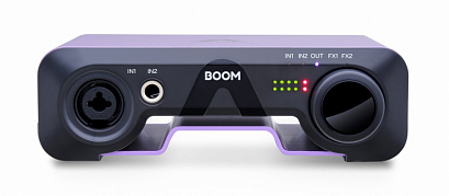 APOGEE Boom -- интерфейс USB-C мобильный 4-канальный (2х2 аналог) с DSP