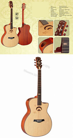 SM HW-12ACK1-NM -- ������ Grand Concert 40", �����, Spruce/Mahogany, "����", ��������/�����-��������