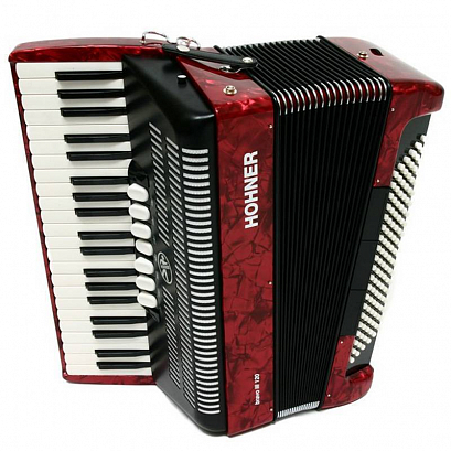 HOHNER A4083  (A1683)BRAVO III 120 Red --      Hohner. 4