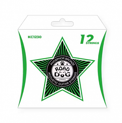 ROAD DOG KC1230 -- струн для 12-струнной гитары, антикоррозийное покрытие PVD фосфор бронза, 12-52