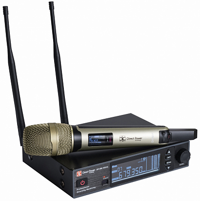 DP-200 VOCAL -- вокальная радиосистема с ручным металлическим передатчиком и ЖК-дисплеем
