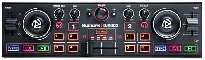 NUMARK DJ2GO2 -- сверхпортативный DJ-контроллер, в комплекте ПО Serato DJ Intro