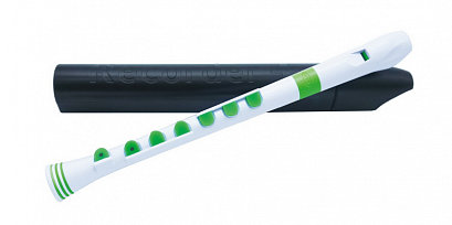 NUVO RECORDER+ WHITE/GREEN WITH HARD CASE -- - ,  - ,  ,