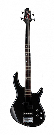 CORT Action-Bass-Plus-BK -- бас-гитара 4 струны, 24 лада, кленовый гриф, цвет черный
