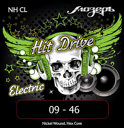 МОЗЕРЪ NH CL-- струны для электрогитары  HitDrive (009-046) никель