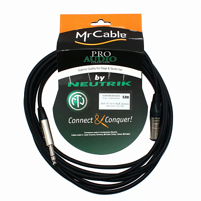 MrCABLE AIJSXM-03-P23-YM -- ����� ������, Jack 1/4" stereo <= => XLR (����), ����� 3 �