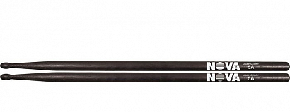 VIC FIRTH N5AB -- барабанные палочки 5A с деревянным наконечником, цвет -черный, материал - орех.