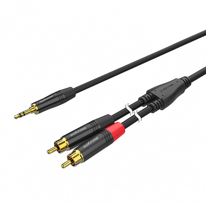 ROXTONE PACC150/2 -- аудио кабель, 3.5мм stereo Jack - 2xRCA, 2м