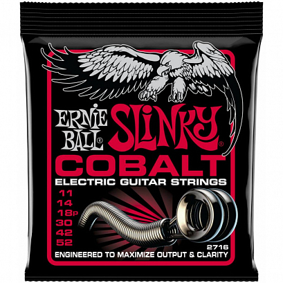 ERNIE BALL 2716 --   . Cobalt Burly Slinky (11-52)
