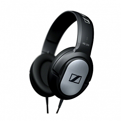 SENNHEISER HD 206  -- çàêðûòûå íàóøíèêè, 21-18000 Ãö, 24 Îì, êàáåëü 3 ì