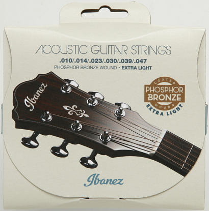 IBANEZ IACSP61C -- струны для акустической гитары, фосф, бронза 80/20, 10-47, ультралёгкое натяжение