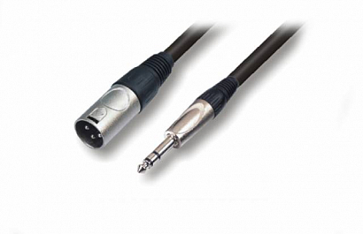 ROXTONE GMXJ260/10 -- микрофонный кабель D 6,5мм, XLR male - stereo Jack 6,3мм., длина 10м