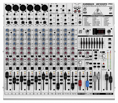 BEHRINGER UB 1832FX-PRO --  , 6 , 4, 2 , 3 AUX, 4 . 