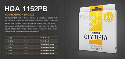 OLYMPIA HQA1152PB -- ������ ��� ������������ ������ Phosphor Bronze (11-15-22w-32-42-52)