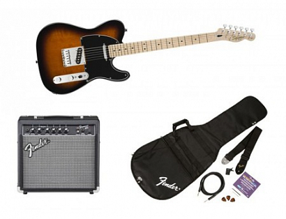 FENDER SQUIER AFFINITY TELER&FRONTMAN 15G - BROWN SUNBURST -- : ,   