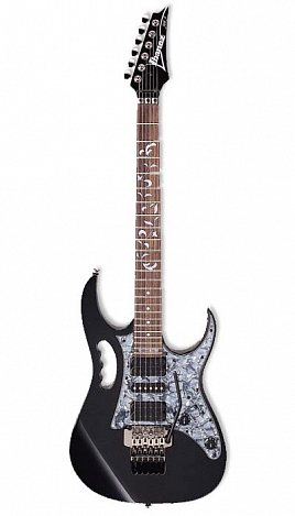 IBANEZ  JEM 555 BK --  электрогитара, цвет черный, фурнитура черный хром, корпус липа, гриф на болта