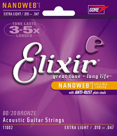 ELIXIR 11002 NanoWeb Extra Light -- ������ ��� ������������ ������, ������ 80/20, 10-47, Elixir