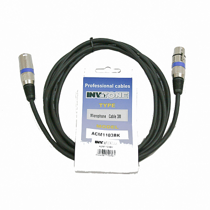 INVOTONE ACM1103BK -- ����������� ������, XLR<>XLR, ����� 3 �