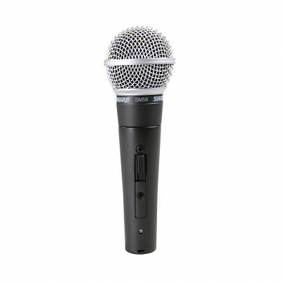 SHURE SM58 S -- динамический кардиоидный вокальный микрофон (с выключателем)