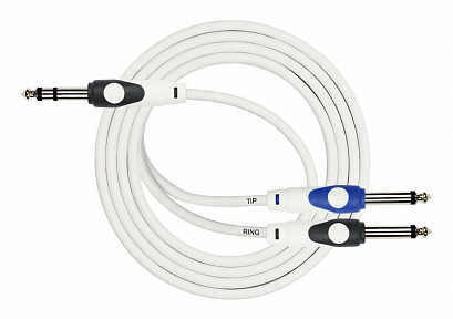 KIRLIN LGY-336 1M -- ������ 6,3 �� Jack stereo - 2 x 6,3 �� Jack mono, ������, ����� 1 �.