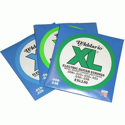 D'ADDARIO EXL145 XL NICKEL WOUND --    , , 012-054