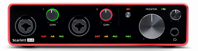 FOCUSRITE SCARLETT 4I4 3RD -- ����� ��������� USB, 4 �����/4 ������