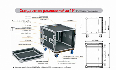 IMLIGHT RCC9-550-4U -- ������� ���� 4U, ������� 480��, DIN  ����� � 2-� ������, �������������� �����